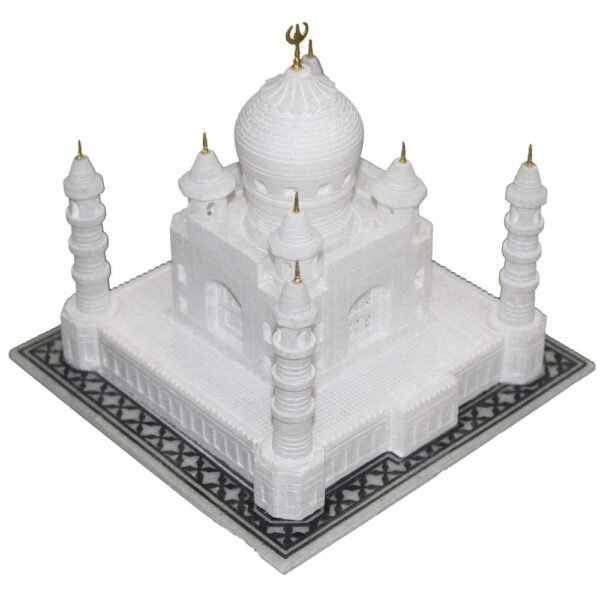 White Marble Taj Mahal Best Item for Velentine, Anniversary, Birthday Gift for Your Love Ones & For Decorative Purpose Symbole of Love Decorative Showpiece 6 Inch - Image 3
