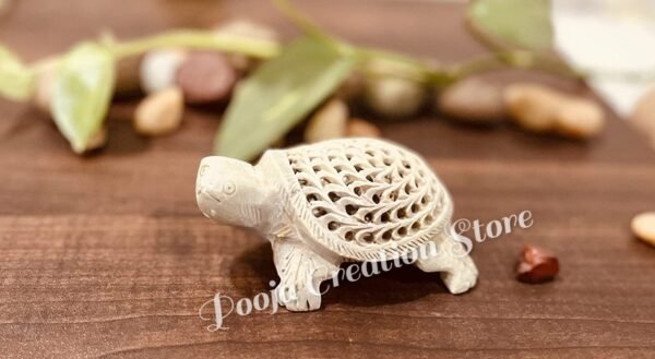 Handicraft Marble Soapstone Turtle & Tortoise Family Set Showpiece gift Lucky feng shui item Size 4  inch - Image 4