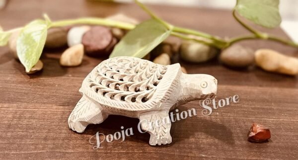 Handicraft Marble Soapstone Turtle & Tortoise Family Set Showpiece gift Lucky feng shui item Size 4  inch - Image 2
