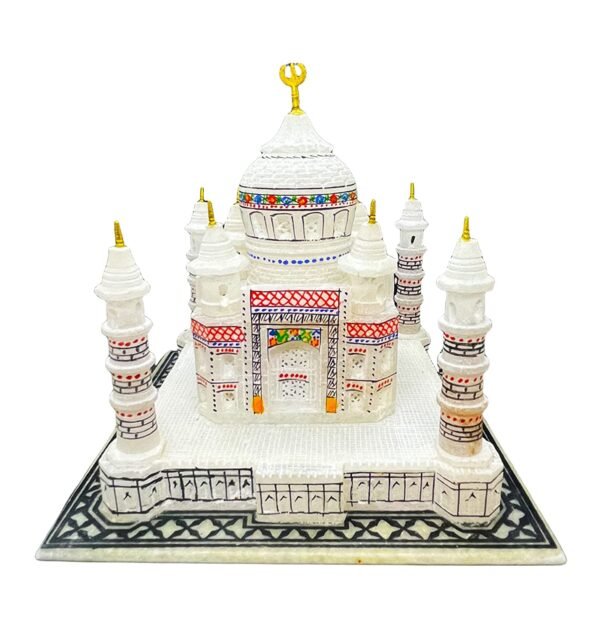 White Marble Taj Mahal Best Item for Velentine, Anniversary, Birthday Gift for Your Love Ones & For Decorative Purpose Symbole of Love Decorative Showpiece 9 inch - Image 4