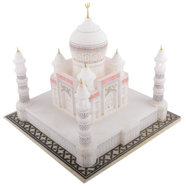 White Marble Taj Mahal Best Item for Velentine, Anniversary, Birthday Gift for Your Love Ones & For Decorative Purpose Symbole of Love Decorative Showpiece 9 inch