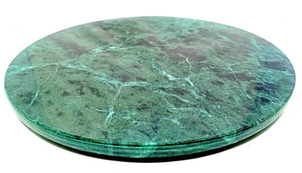 Handicrafts Green Marble Roti Maker/ Chakla 9 inch Diameter kitchen tool as Vegetable Cutter Pin Rolling Board