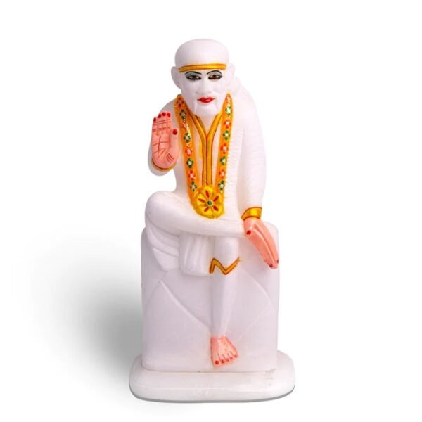 Handicrafts Shirdi Sai Baba ji  idol for temple and room decoration and study gift - 8 inch