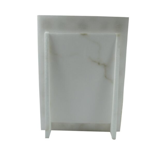 White Marble  multicolor Photo Frame - 8 "x6'' inch vertical- Handcrafted with Inlay Work Desk Picture Frame Showpiece for Home Decor, Table Decor and Gifts - Image 7