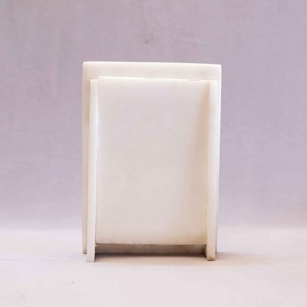 White Marble  multicolor Photo Frame - 8 "x6'' inch vertical- Handcrafted with Inlay Work Desk Picture Frame Showpiece for Home Decor, Table Decor and Gifts - Image 3