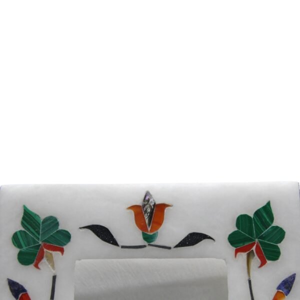 White Marble  Photo Frame - 7 "x5'' inch - Handcrafted with Inlay Work Desk Picture Frame Showpiece for Home Decor, Table Decor and Gifts - Image 5
