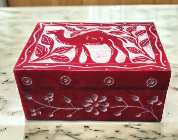 Carving Camel Work Jewellery Box