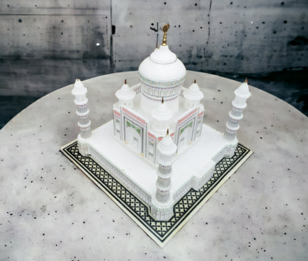 White Marble Taj Mahal Best Item for Velentine, Anniversary, Birthday Gift for Your Love Ones & For Decorative Purpose Symbole of Love Decorative Showpiece 7 inch - Image 6