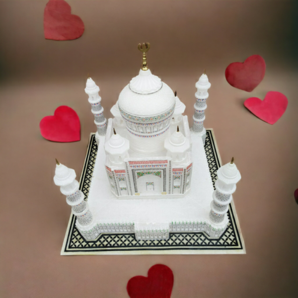 White Marble Taj Mahal Best Item for Velentine, Anniversary, Birthday Gift for Your Love Ones & For Decorative Purpose Symbole of Love Decorative Showpiece 7 inch - Image 8