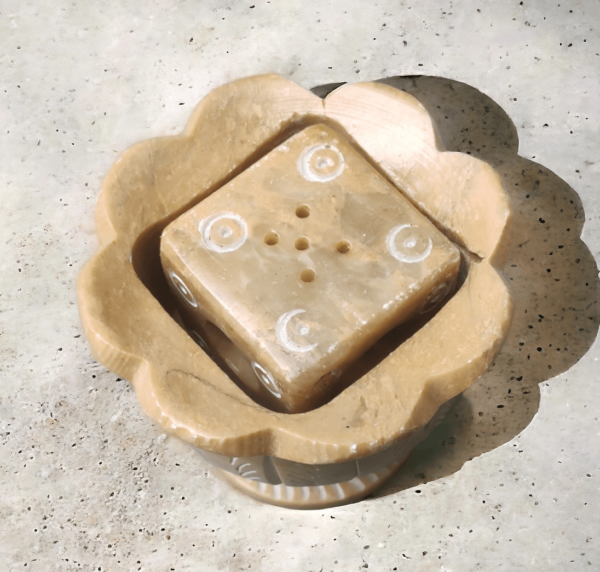 Pcs White Marble Soapstone Gutka Small Square  Agarbatti Stand Incense Stick Burner for Pooja and Home Decor-4 inch - 1 piece - Image 5