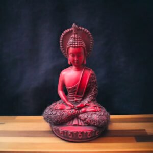 Pcs Gautam Buddha Resin Statue for Home Decor Big Size Idols Living Room Door Entrance Decoration Items Decorative Showpiece Figurine - 12 inch