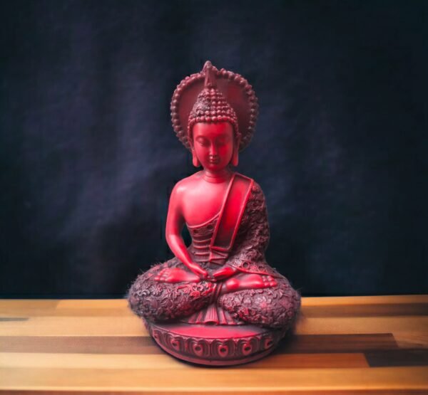 Pcs Gautam Buddha Resin Statue for Home Decor Big Size Idols Living Room Door Entrance Decoration Items Decorative Showpiece Figurine - 12 inch