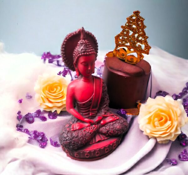 Pcs Gautam Buddha Resin Statue for Home Decor Big Size Idols Living Room Door Entrance Decoration Items Decorative Showpiece Figurine - 12 inch - Image 2