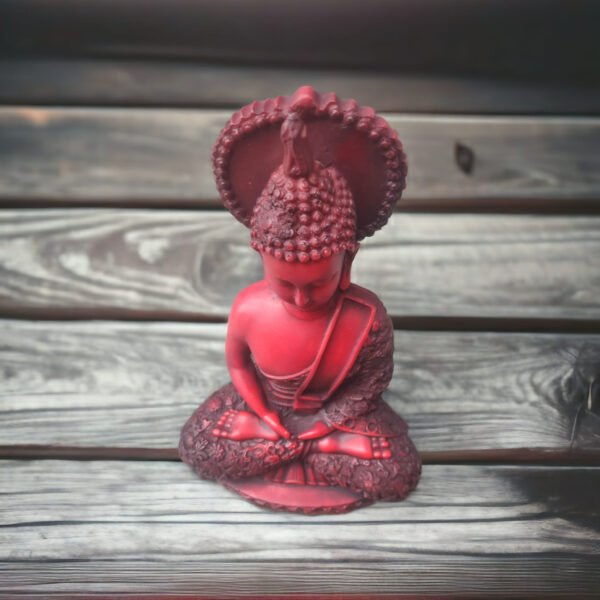 Pcs Gautam Buddha Resin Statue for Home Decor Big Size Idols Living Room Door Entrance Decoration Items Decorative Showpiece Figurine - 12 inch - Image 6