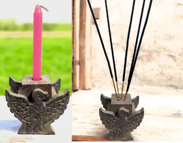Pcs White Marble Soapstone Gutka Small Square  Agarbatti Stand Incense Stick Burner for Pooja and Home Decor-4 inch - 1 piece - Image 7