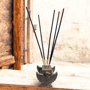 Pcs White Marble Soapstone Gutka Small Square  Agarbatti Stand Incense Stick Burner for Pooja and Home Decor-4 inch - 1 piece