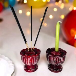 Pcs White Marble Soapstone Gutka Small Square  Agarbatti Stand Incense Stick Burner for Pooja and Home Decor-4 inch - 1 piece