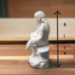 White marble handicraft Poly Resin Sai baba statue 6 inch idol for office temple and decorative items - Image 6