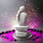 White marble handicraft Poly Resin Sai baba statue 6 inch idol for office temple and decorative items - Image 4