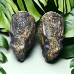 Pcs Premium Set of 2 Resin Elephant Statues, Animal Figurines Decorative Showpieces for Home Decor | Table & Gift Article,Animal Decorative Showpiece - 5x5 inch - Image 2