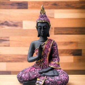 Pcs Gautam Buddha Resin Statue for Home Decor Big Size Idols Living Room Door Entrance Decoration Items Decorative Showpiece Figurine - 12 inchs