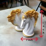 Pcs Resin Horse Head Sculpture Showpiece for Home Decor Feng shui Good Luck Figurine and Gift Items - 2 Pc - Image 4