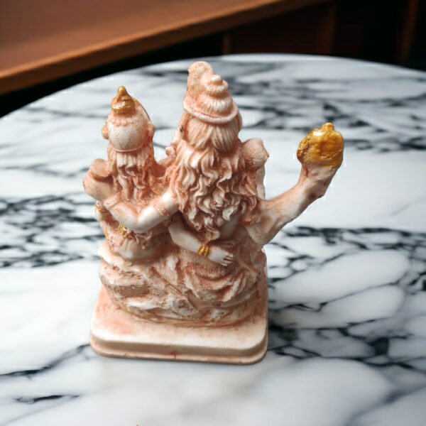 Polyresin Marble Shiv Parivar for Pooja Room I Home Temple Decoration Items I God Idols I Home Temple Decoration Items (Size : 4 x 6 Inch) - Image 3