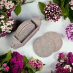 Soapstone marble coaster set in Animal Face Design ll Handmade Flower pattern Soapstone Tea and Coffee Coaster - Image 6
