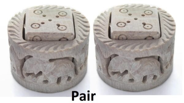 White Marble Soapstone Gutka Small Square  Agarbatti Stand Incense Stick Burner for Pooja and Home Decor-3 inch pair - Image 4